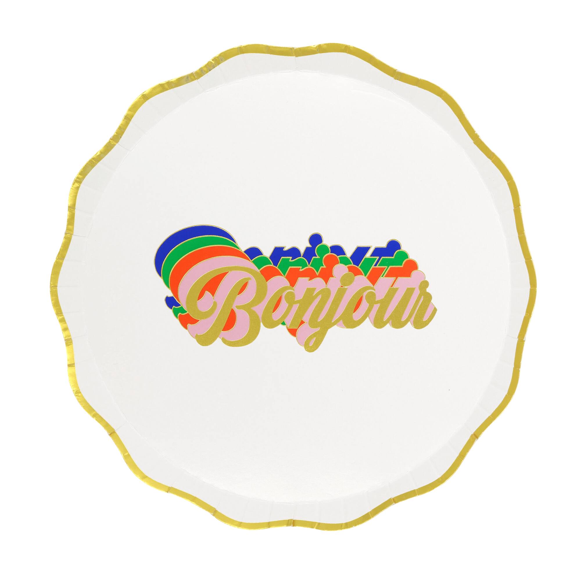 Jonathan Adler x Michaels 7" Bonjour Paper Snack Plates, 10ct.